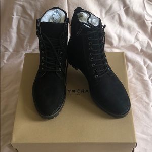 Brand new Luck Brand combat boots